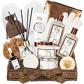 Coconut Vanilla Spa Gift Set, Complete Spa Gift Baskets for Women &amp; Men | Women Gifts, Men Gifts, Spa Kit, Spa Gifts for Mom &amp; Dad, Christmas, Mother&lsquo;s Day, Valentine&rsquo;s, Birthday, Hydrating Skin Care
