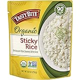 Tasty Bite Organic Sticky White Rice, Ready to Eat Microwaveable Cooked Rice, White, Original, 8.8 Oz (Pack of 6)