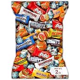 Individually Wrapped Mini Candy &amp; Chocolate Mix - 2 lb Bulk Candy Assortment - Pinata Stuffer Candies Variety Pack, Office CandyBowl Treats - Sweet &amp; Chocolatey Flavors - July 4th