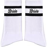 Geyoga Bride Wedding Socks for Women Bride Socks Valentine's Day Gifts for Bridal Engagement Wedding Shower Party Favors