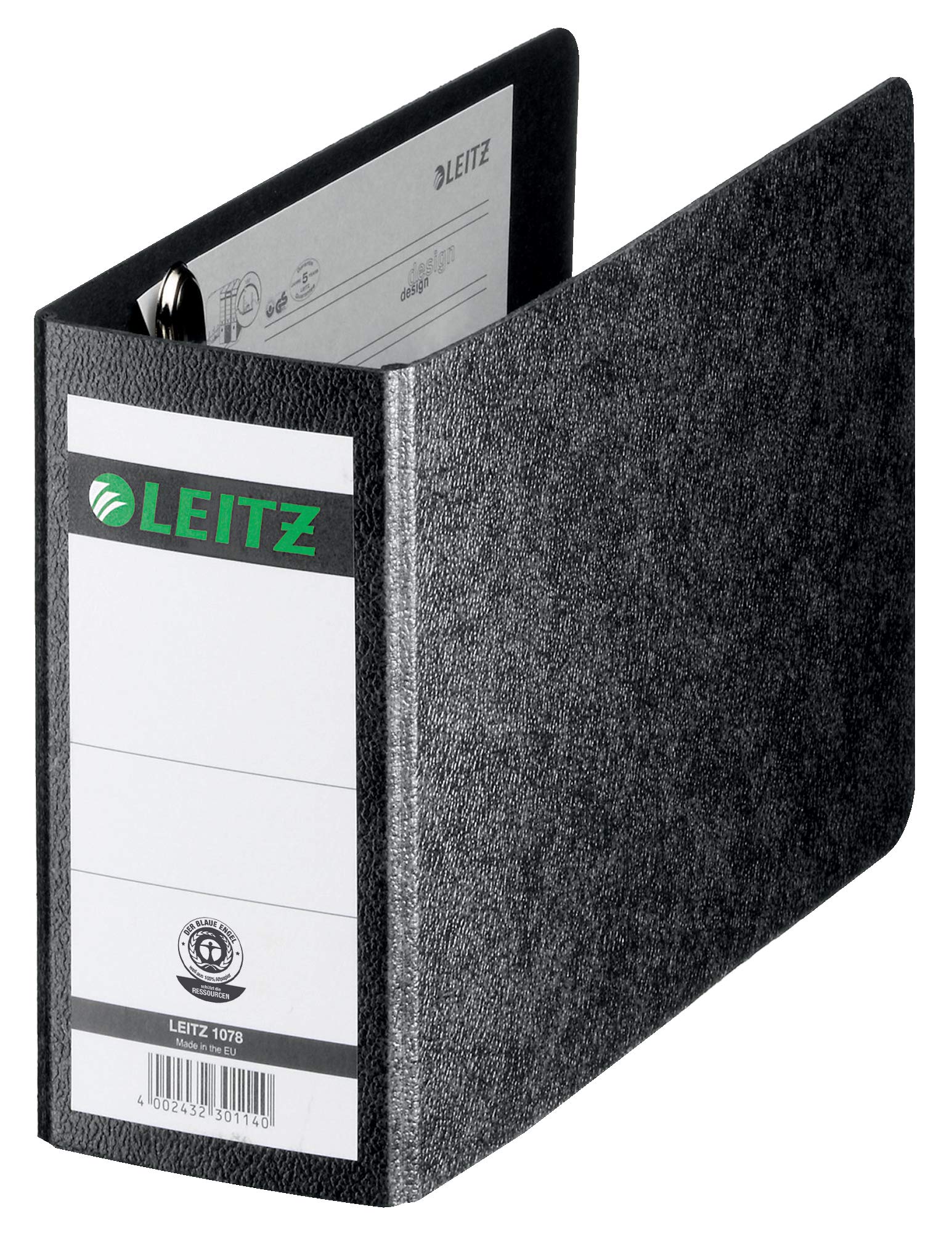 Leitz 10780000 Folder 180 A6 Landscape Cardboard Black