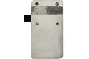 FAUVIP Faraday Bag for Key Fob, RFID Signal Blocking Car Key Fob Protector, Faraday Cage Protector (White)