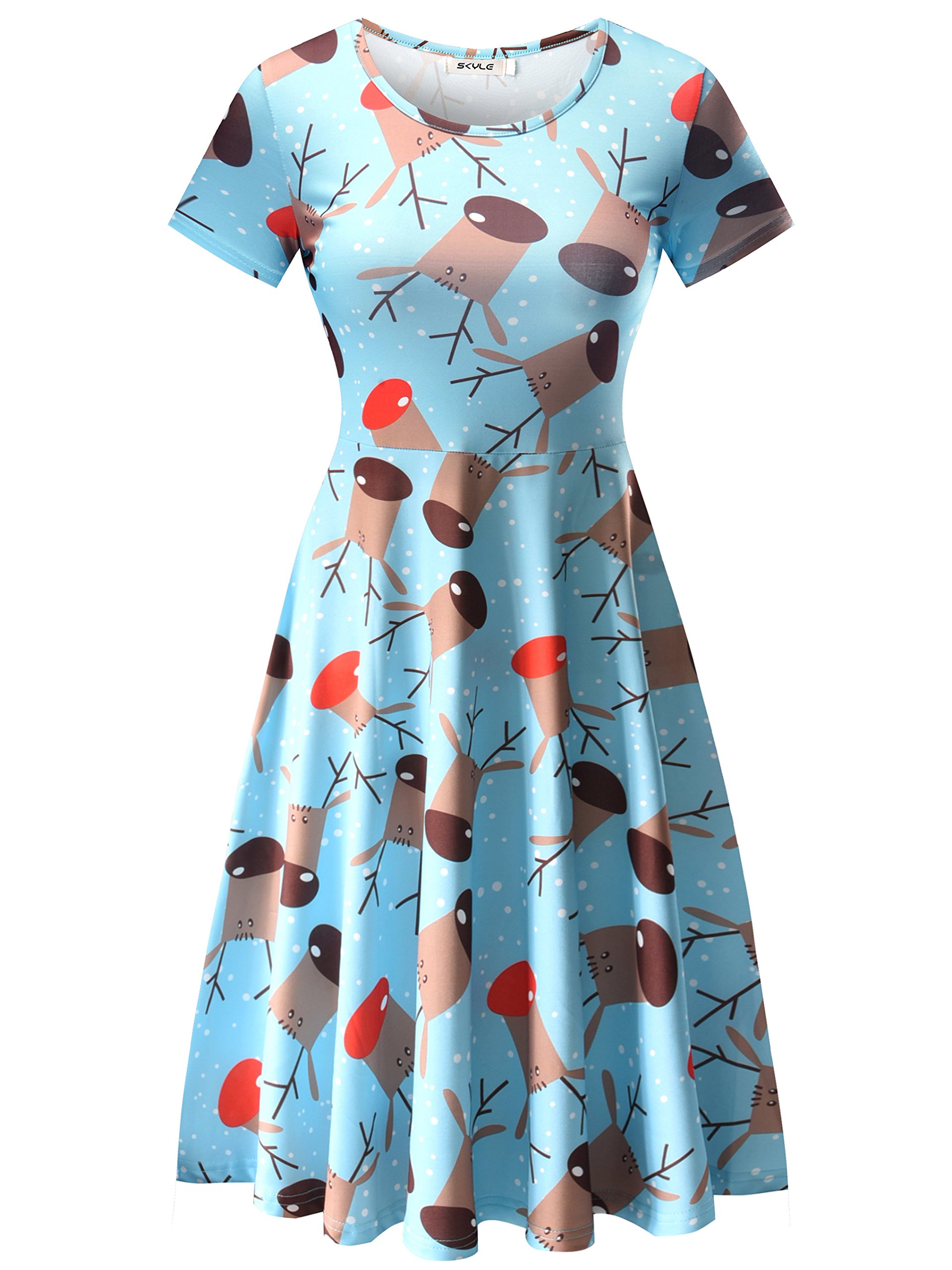 light blue christmas dress