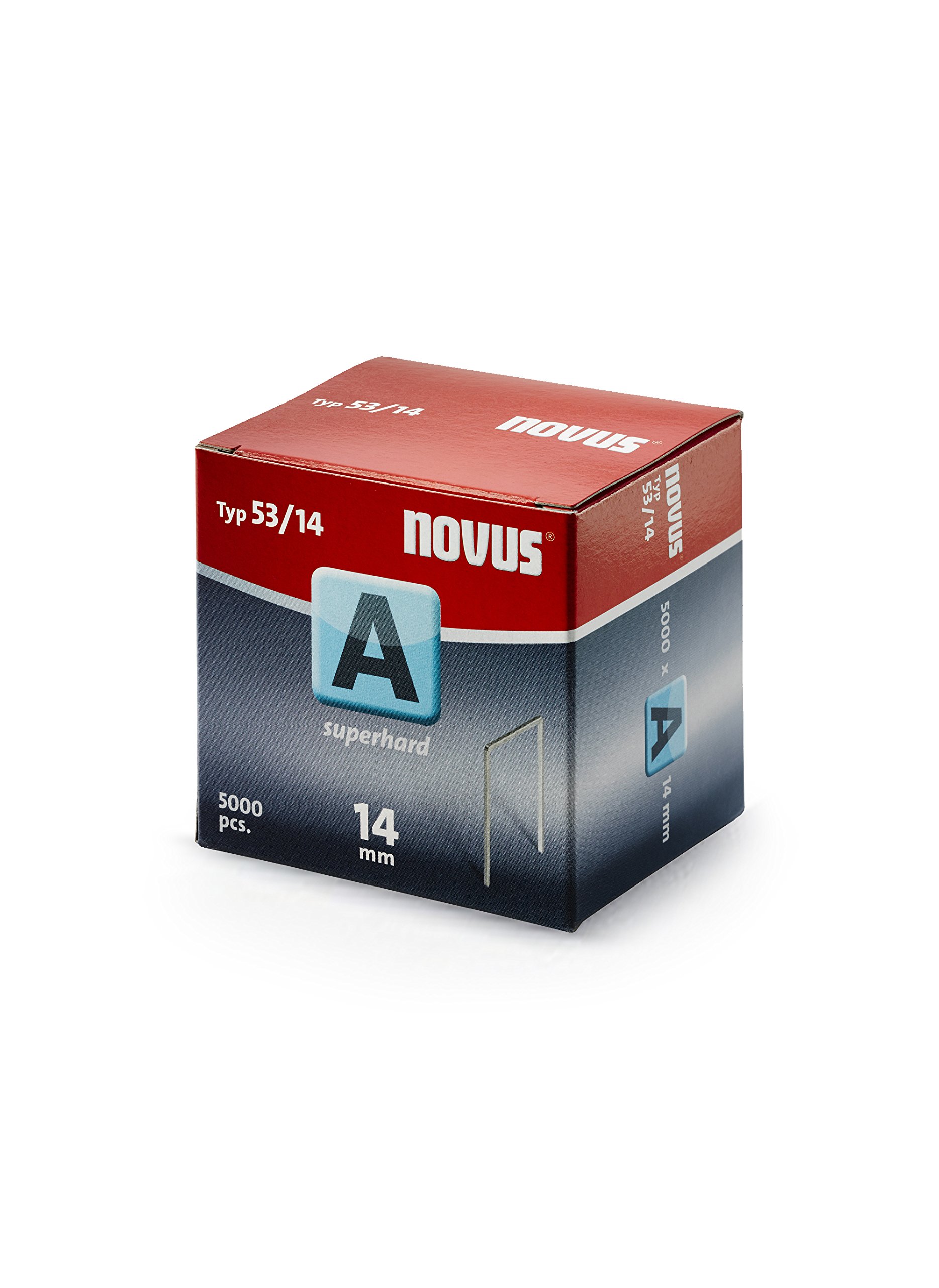 Novus 105106700 "Typ A No.53/14" Fine Wire Staples, 0 V, Silver, Set of 5000 Piece