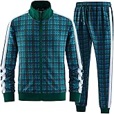 Men's Track Suits 2 Piece Stand-up Collar Long Sleeve with Double Side Pockets Jacket and Sweatpants