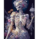 mjcakrn Halloween Paint by Numbers Kit for Adults Beginner 16X20 inch | Adult Paint by Number Kits on Canvas, DIY Acrylic Oil Easy Painting by Numbers for Home Wall Decor (Without Frame)