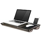 LapGear Home Office Lap Desk-Espresso Wood (Fits up to 17.3" Laptop)