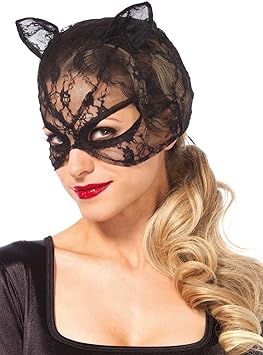 Leg Avenue Costume Masque Chat Pour Femme Dentelle Noir Taille Unique Amazon Fr Hygiasne Et Soins Du Corps
