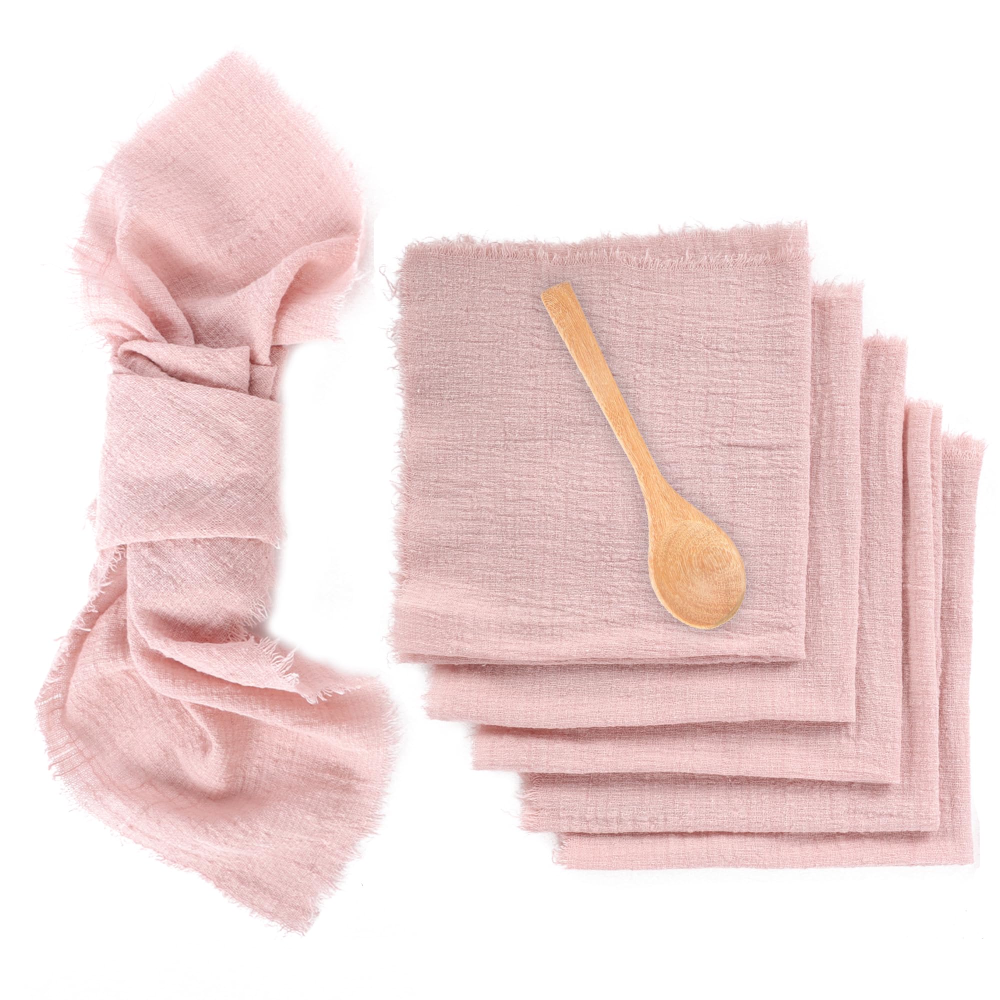 NiCoLa Cotton Napkins, Table Cloth Napkins 6 Pack, Kitchen Dining Table Napkins 100% Cotton Napkins 42x42 cm for Weddings Party Dinner Christmas Daily Use