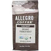 Allegro Coffee Organic French Roast Whole Bean Coffee, 12 oz