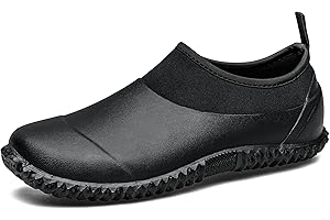 TENGTA Unisex Waterproof Garden Shoes Womens Rain Boots Mens Car Wash Footwear