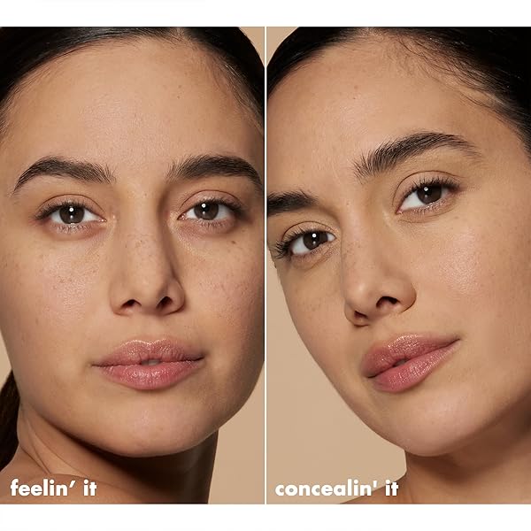 E.L.F. HYDRATING CAMO CONCEALER, COVERS BLEMISHES & UNDER-EYE CIRCLES, FULL-COVERAGE & DELIVERS A SATIN FINISH, VEGAN & CRUELTY-FREE, LIGHT BEIGE