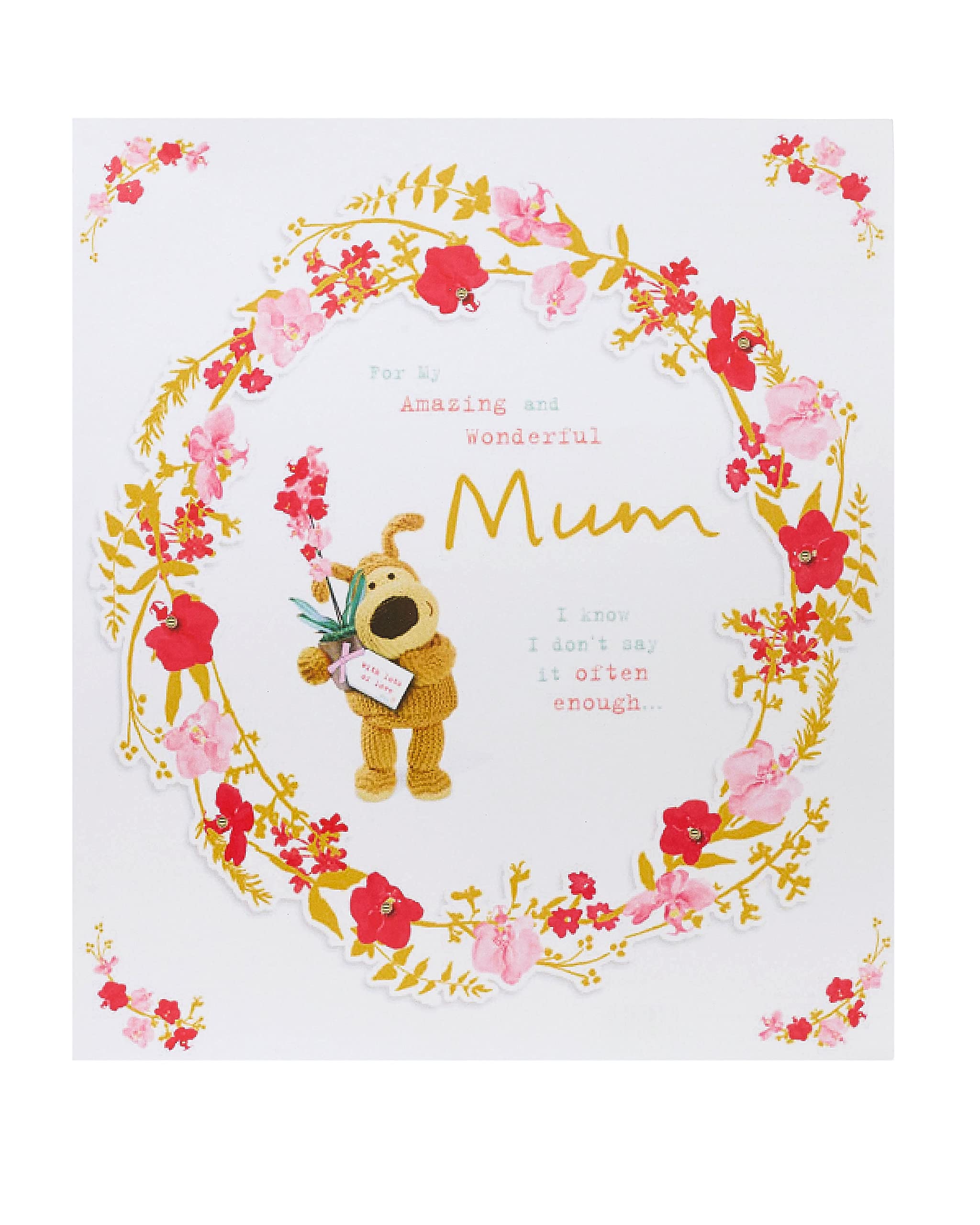 UK Greetings Mother's Day Card for Mum, Happy Mother's Day Mum Card, Cute Boofle Mother's Day Card