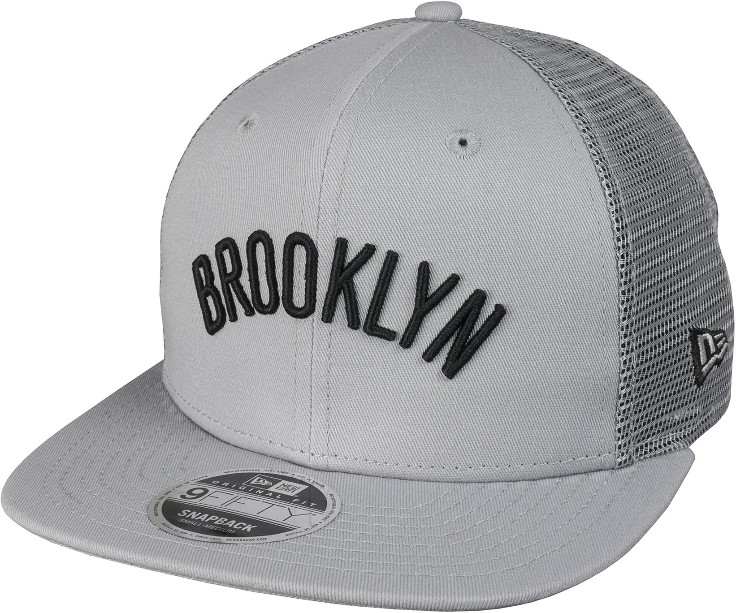 New Era 9Fifty Tamaño Orig Brooklyn Nets NBA Mesh Gris Snapback ...