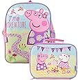 Peppa Pig Kids Backpack and Lunch Box Set Pink