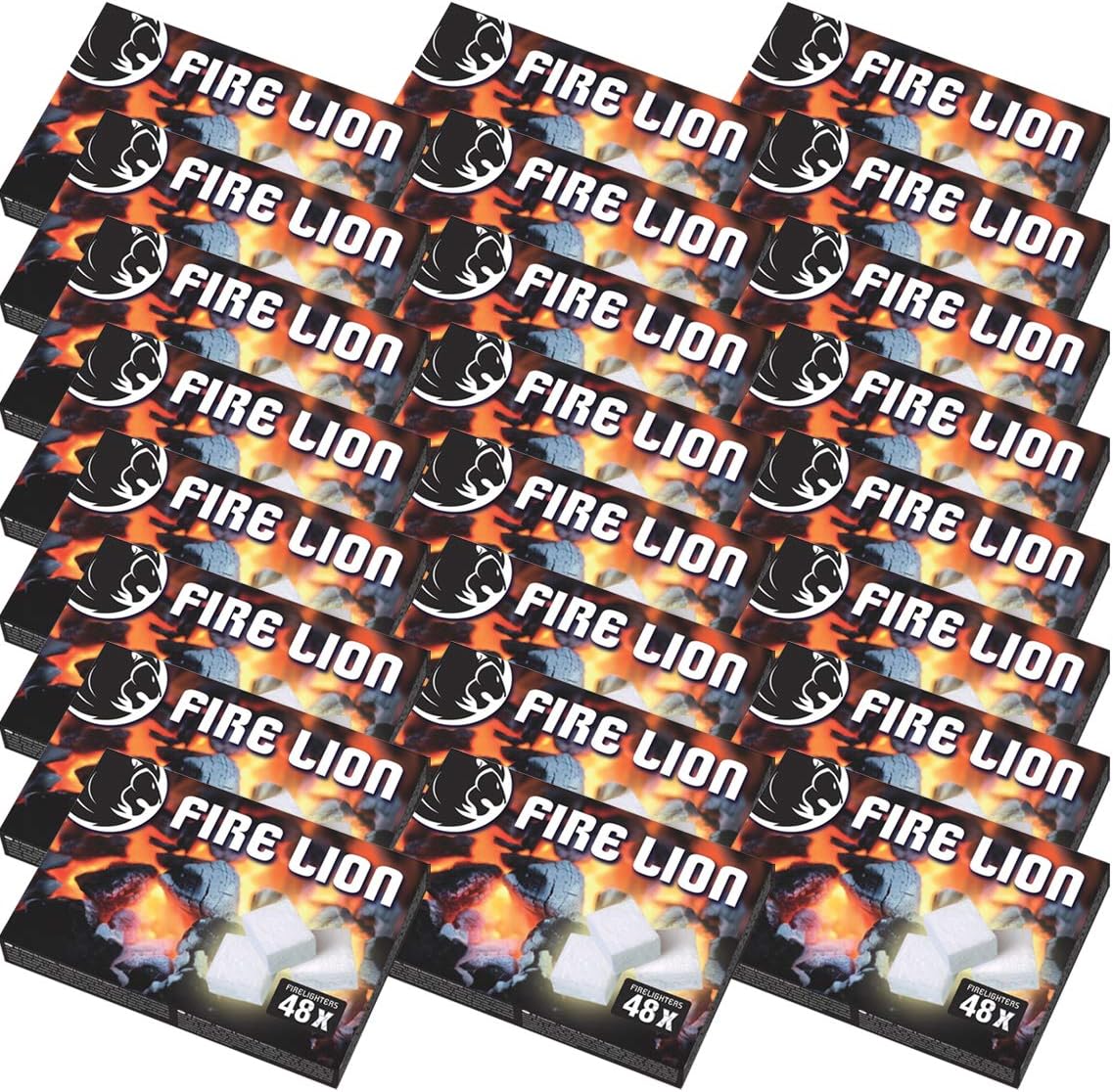 1152x (Stück) Anzündwürfel Kaminanzünder Kohle-Anzünder BBQ-Grillanzünder Ofenanzünder