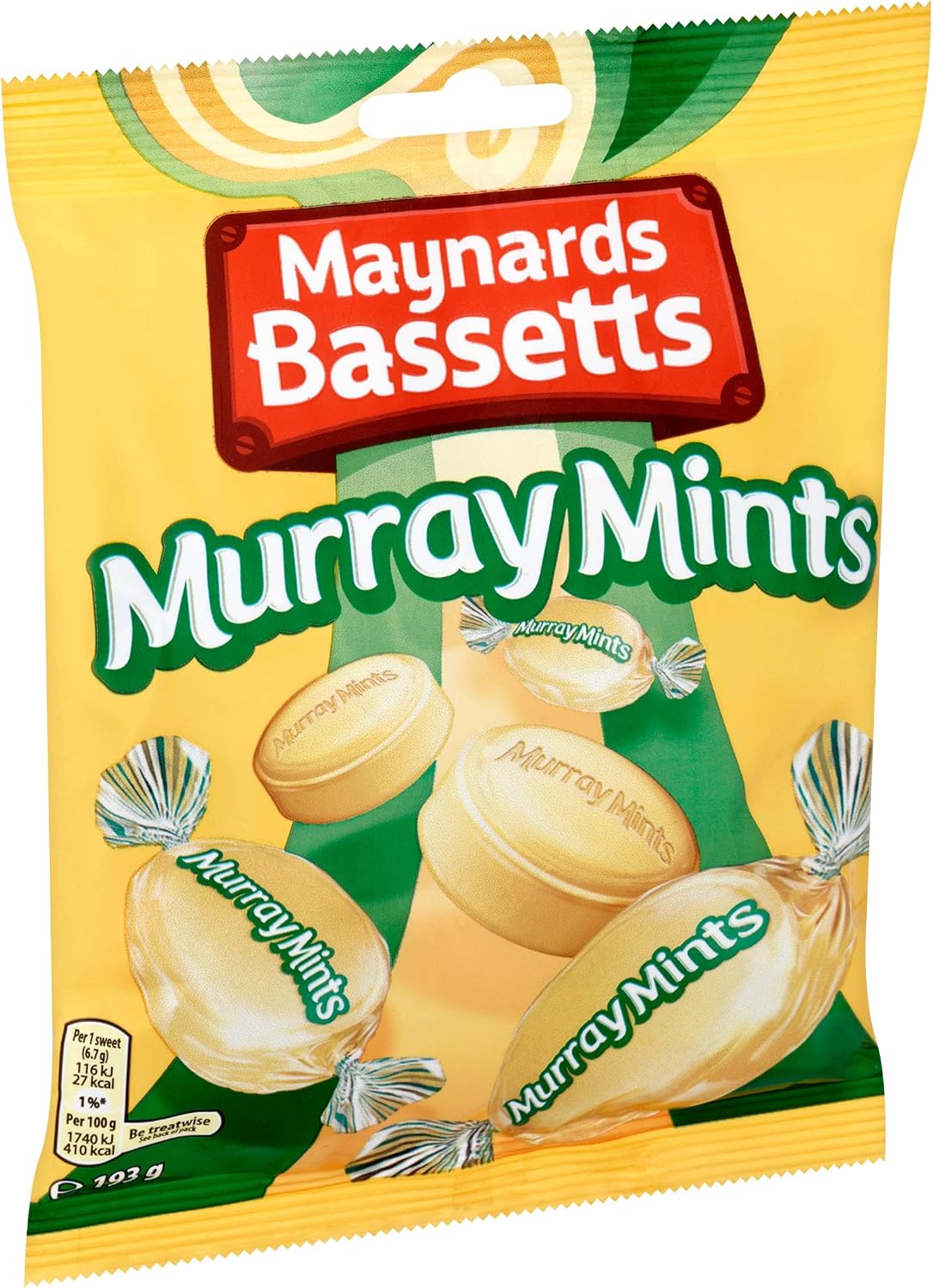 Maynards Bassetts Murray Mints Sweets Bag, Creamy Mint Flavour, Bulk Classic Sweets, 193 g Sharing Pack (Pack of 12) - Image 5