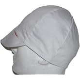 Comeaux Caps Reversible Welding Cap Solid White 7
