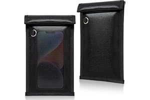 yaokvide Faraday Bags for Phones & Car Keys, Fireproof & Waterproof Faraday Key Fob Protector, Anti-Theft Signal Blocker Pouch