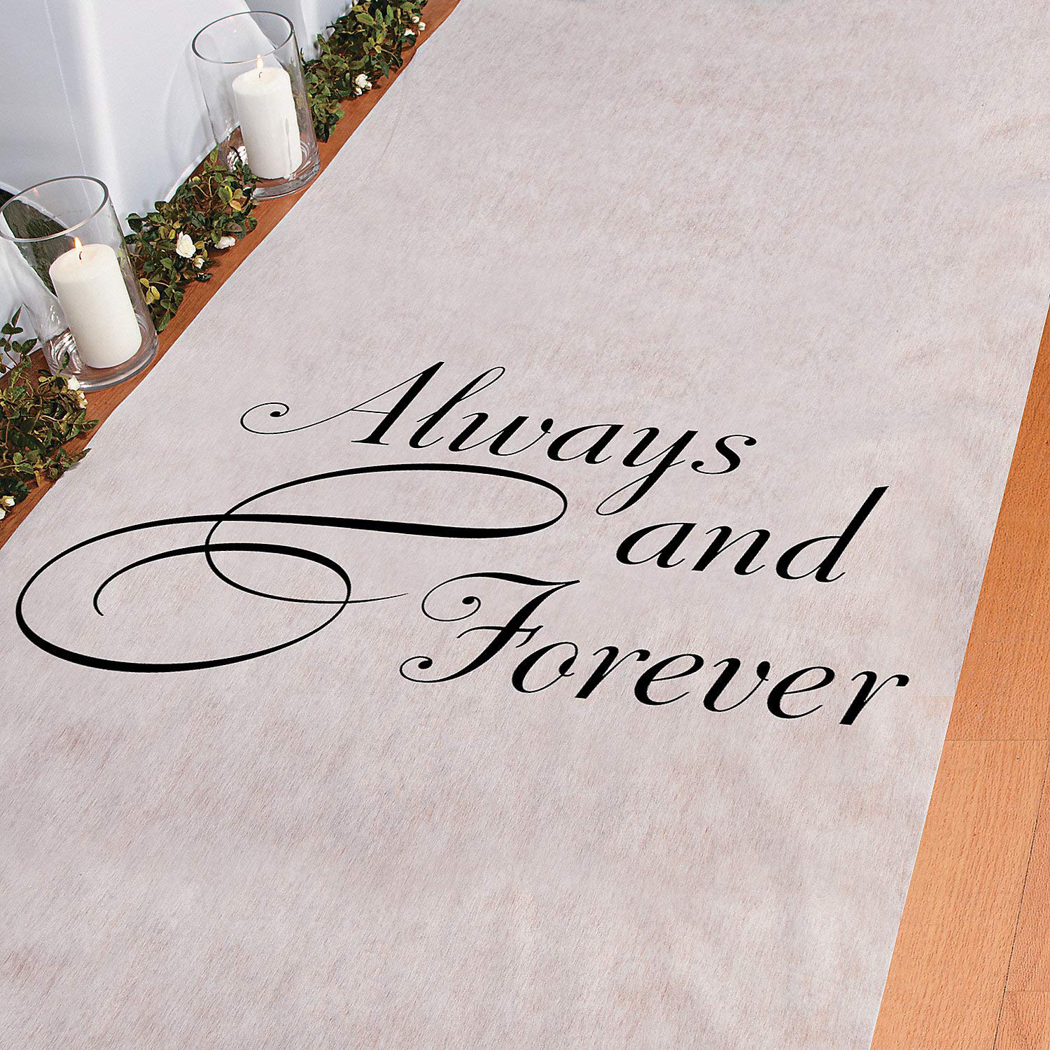 Amazoncom Fun Express Always And Forever Wedding Aisle Runner