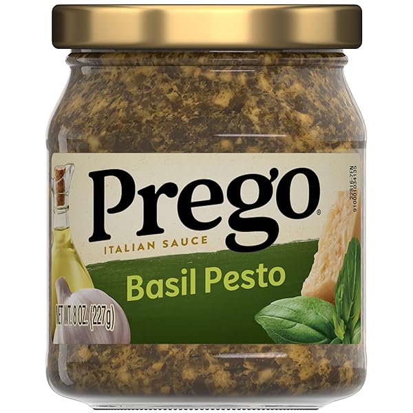 PREGO BASIL PESTO SAUCE, 8 OZ JAR