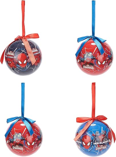 Generique 4 Boules Spiderman 75 Cm Noël Amazonfr Jeux