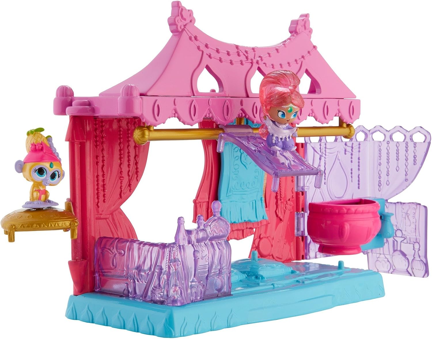 Mattel DTK48 Fisher-Price Shimmer and Shine Teenie Genies Magic Carpet Shop - Image 4