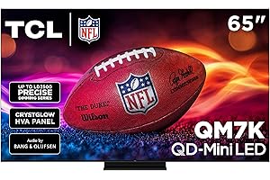 TCL 65-Inch QM7K Series QLED 4K Smart QD-Mini LED TV with Google TV (2025 Model) New Halo Control System, LD2600 Precise Dimm