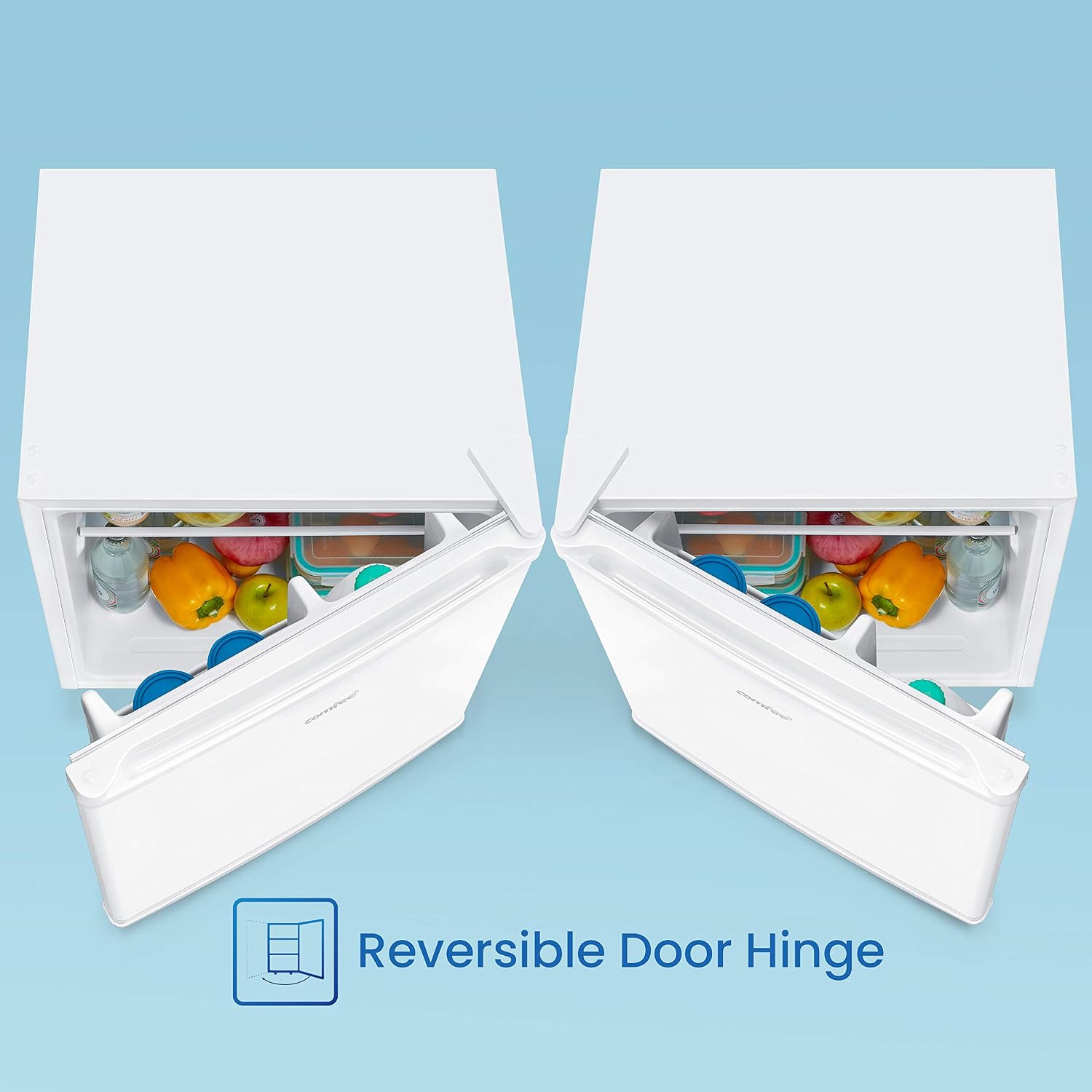 COMFEE’ 43 Litre Mini Fridge RCD67WH1(E) Table Top Fridge with ...