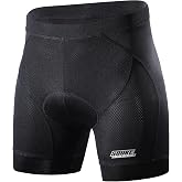 Souke Sports Men's 4D Padded Bike Shorts Cycling Underwear MTB Road Liner | Bicycle Riding, Mountain Biking, Indoor Spinning, Motorcycle, Anti-Slip Silicone Leg Grips, Breathable Mesh Fabric