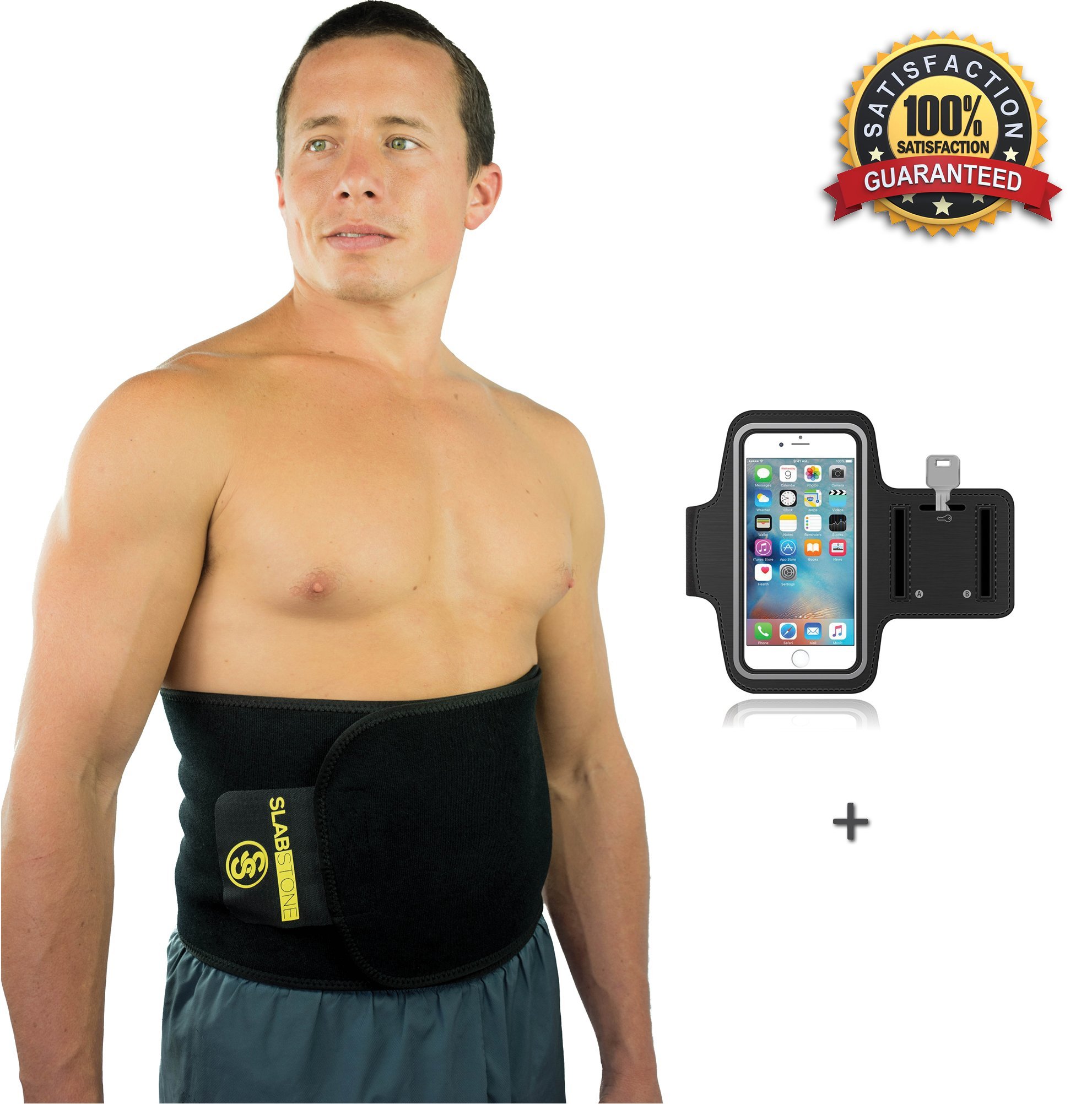 SLABSTONE Waist Trimmer Ab Belt Tummy Tuck Belt Stomach Wraps For Weight Loss Home Gym