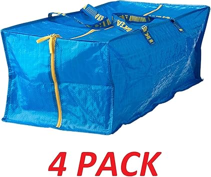 Amazon Com Ikea 901 491 48 Frakta Storage Bag Blue 4 Pack Home