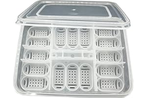 YGTGZ 16 Grids Snakes Gecko Lizards Reptiles Eggs Incubator Tray Hatcher Box for Hatching Snake Lizards Frogs Turtle