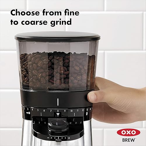 OXO Brew Conical Burr Coffee Grinder with Scale in Kenya Whizz