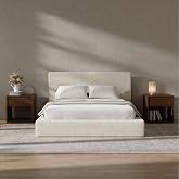 RECCI AirFrame Full Size Upholstered Bed Frame with Plush Padded Headboard | Plush Padded Headboard, 360&deg; Soft Foam Surround, Low Profile Cloud Bed Frame, No Box Spring Required, Easy Assembly