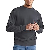 Sleepdown Men's Crewneck Sweatshirt, Soft Midweight Long Sleeve Fleece Sweatshirt for Men, Basic Pullover Mens Sweatshirt