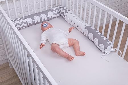 Amilian® Bettschlange Nestchen Nestchenschlange Bettrolle 210 cm BOA03