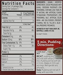 Jell-O Chocolate Instant Pudding & Pie Filling Mix