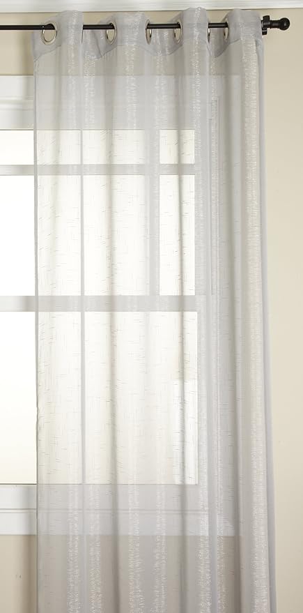 Amazon Com Stylemaster Daz Platgmt84 Curtain Panel Platinum