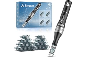 Professional Wireless Microneedling Pen with 20 Replacement Cartridges - 0-2.5mm Adjustable Micro Needling Professional Derma