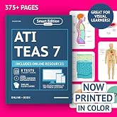 ATI TEAS 7 Study Guide 2026-2027 in Full Color: Smart Edition TEAS Prep Book with 8 Practice Tests, Videos and Mobile App