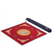 Yellow Mountain Imports Table Cover for Mahjong, Poker, Card Games, Board Games, Tile Game, and Dominoes - 31.1 Inches - Roll
