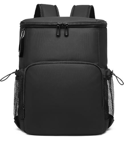 PICNIC TIME Downtown Mini Cooler Backpack- Insulated Lunch Bag, Stylish Beach Bag Soft Cooler, (Black) : Sports & Outdoors