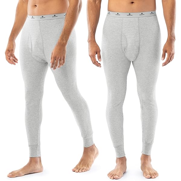 Duofold Men's Mid Weight Double Layer Thermal Pant, Blue Jean