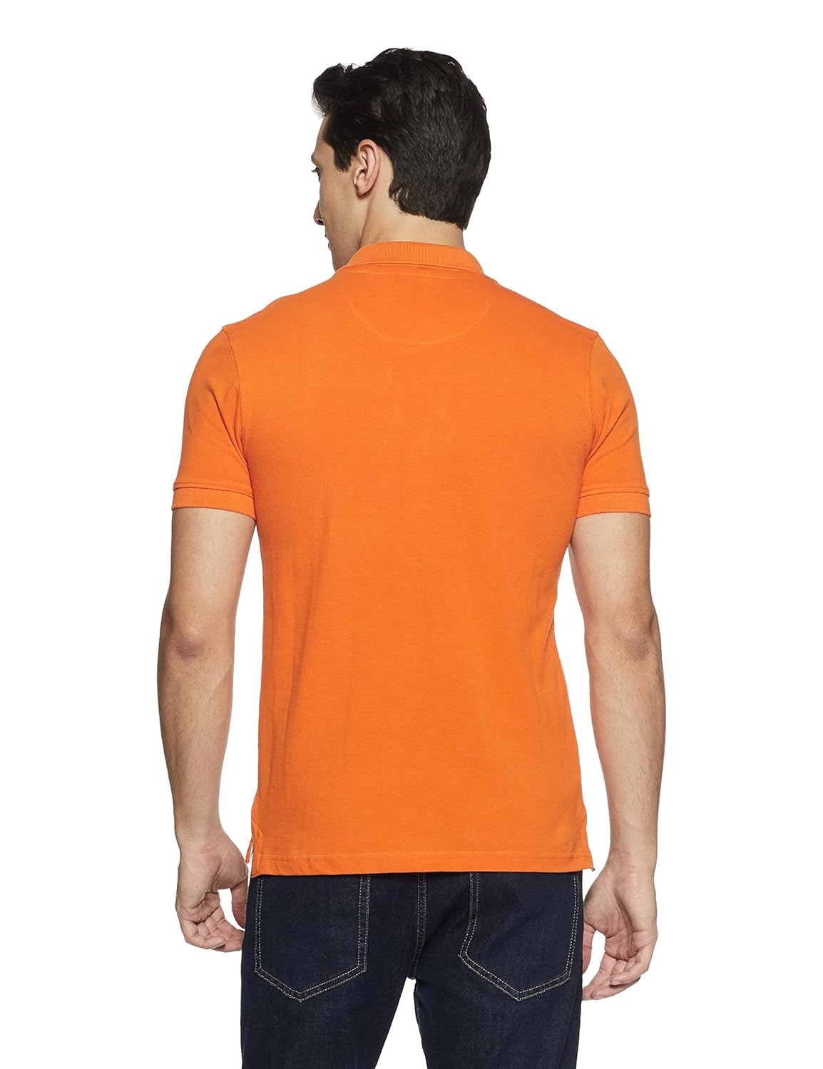 symbol amazon brand men's plain regular fit polo