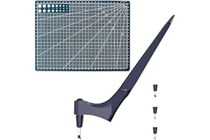 Sanfoelek Craft Cutting Tools Paper Knife with 360-degree Art Cutting Tool Good Gift Black