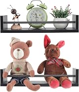 EasyPAG Pack of 4 Wood Nursery Floating Shelves Wall Mounted Spice Rack view 3