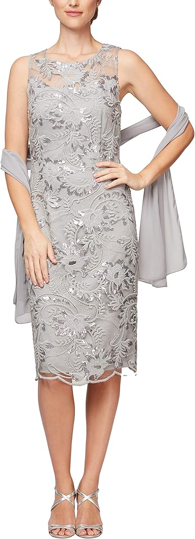 alex evenings pewter frost