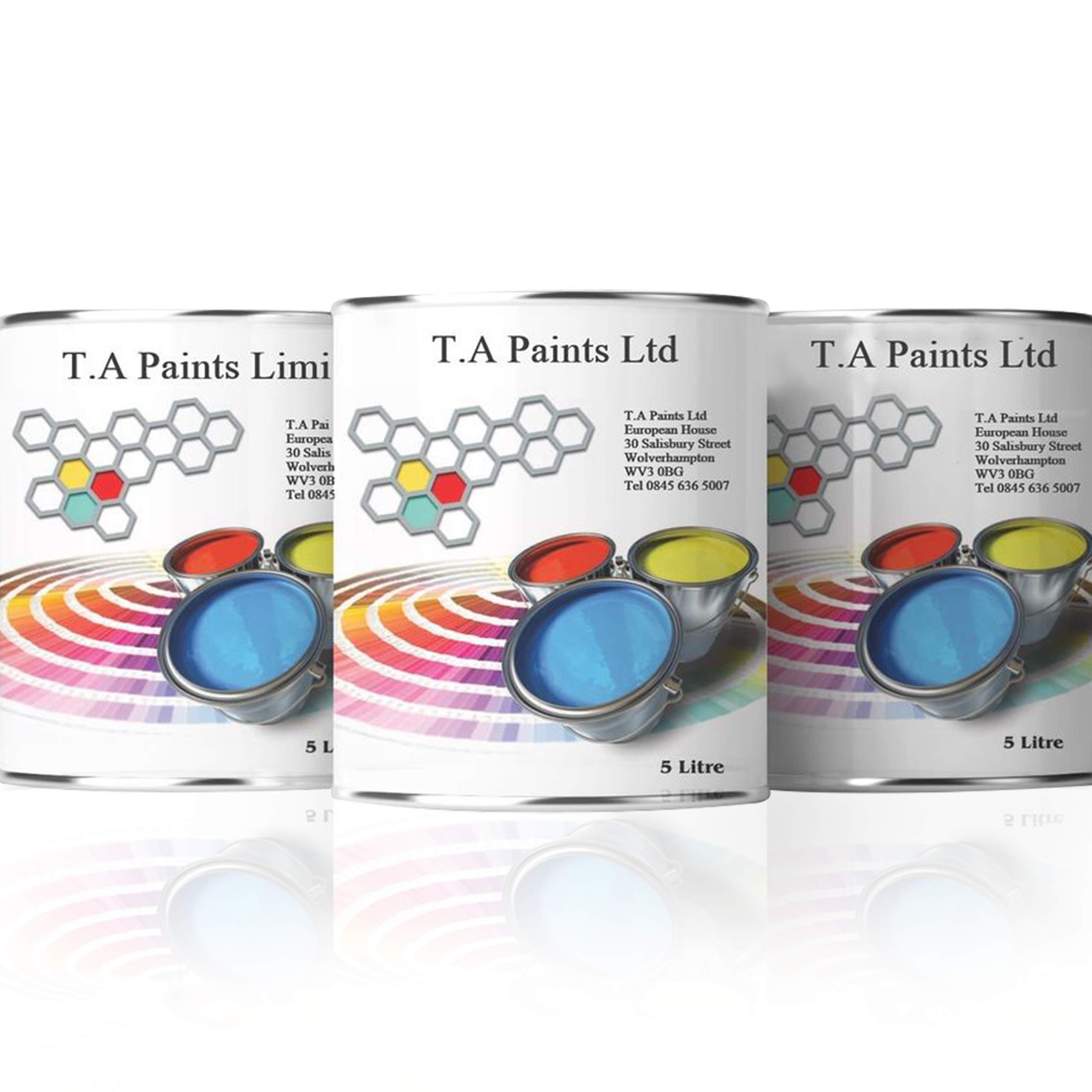 T A Paints Ltd Two Pack Epoxy Resin Garage Floor Paint 3 In 1 Primer Sealer Protect Heavy Duty 2k Industrial Factory Floor Coating for Concrete Stone Brick (5L Black)