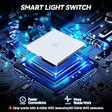 BSEED Smart Light Switch 1 Gang 2 Way WiFi with LED Indicator view 7